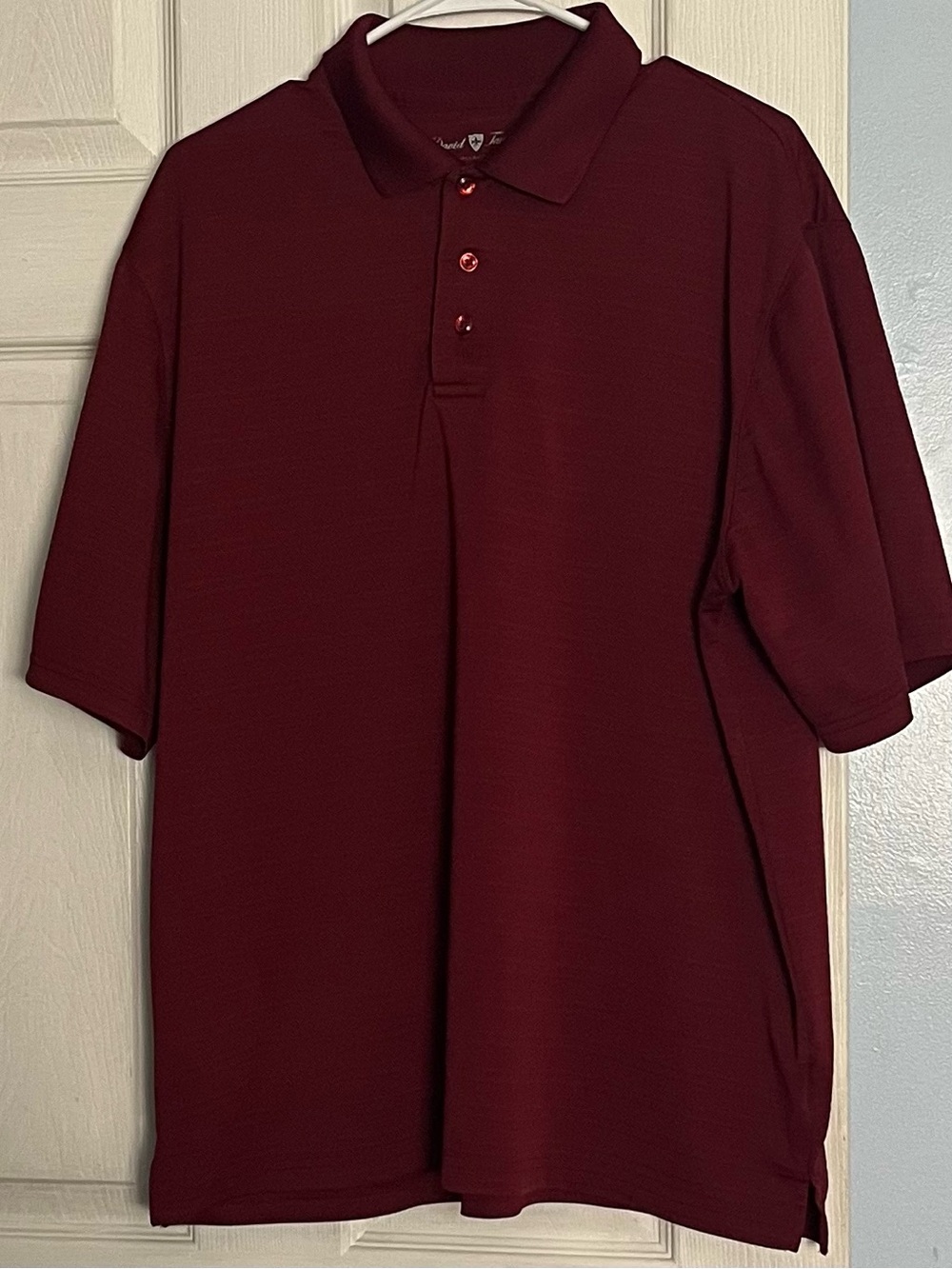 David Taylor Collection Maroon Polo Shirt LG